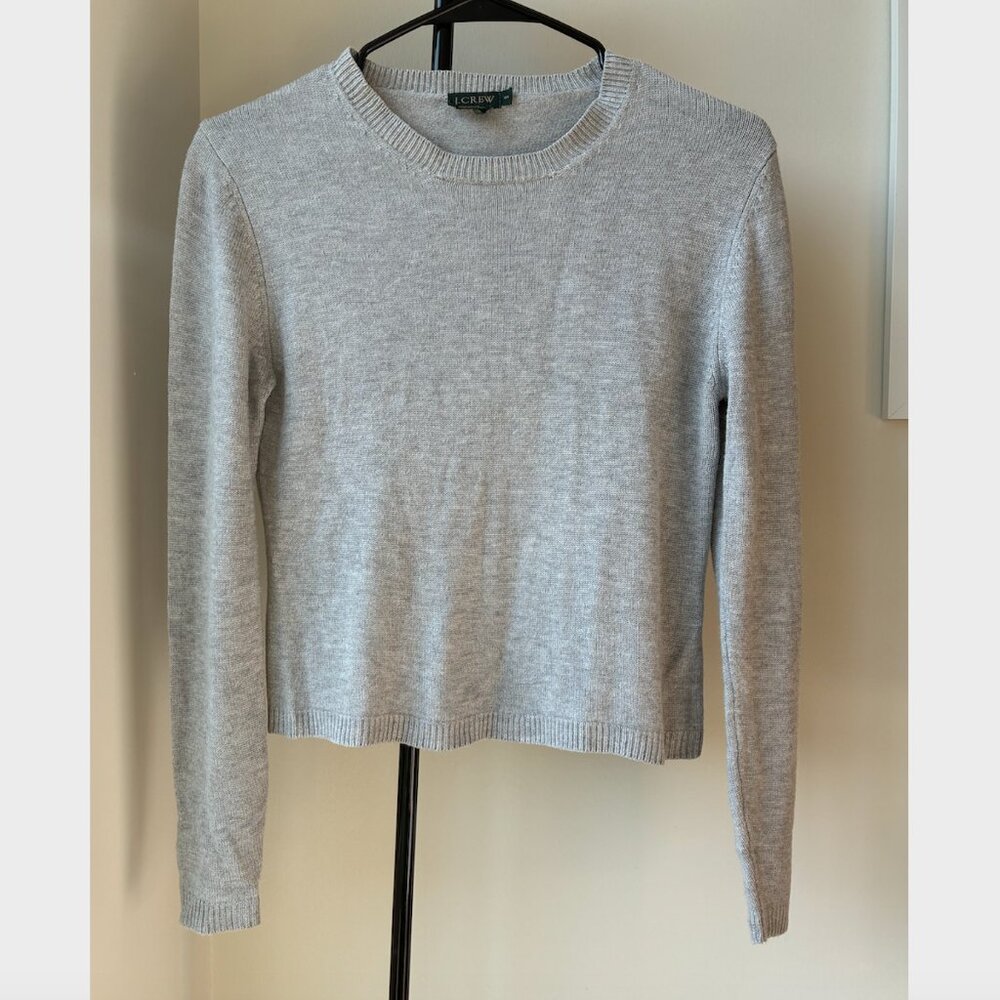 J. Crew Vintage 90s Gray Rayon Sweater - Size S